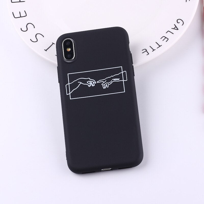 Funda minimalista para iPhone Creación de adam