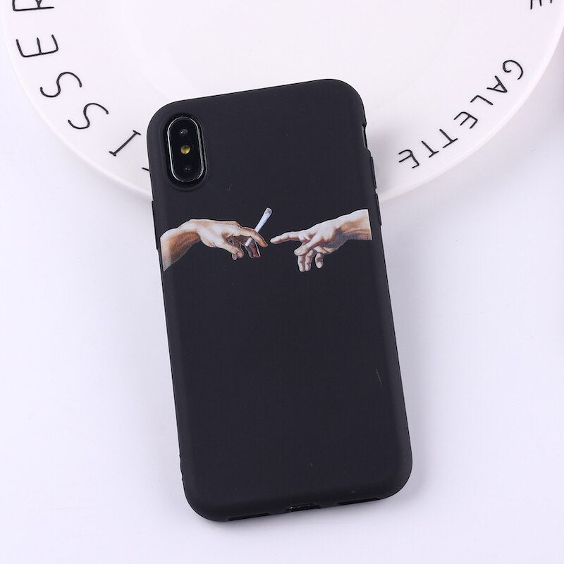 Funda minimalista para iPhone Creación de adam