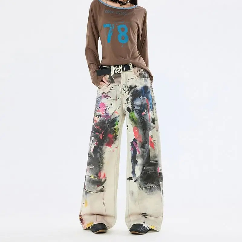 Ink Garden Wide-Leg Jeans β product photograph