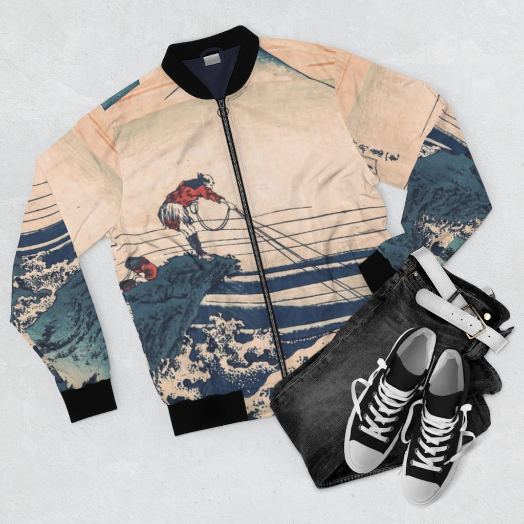 Hokusai Kajikazawa con chaqueta de la provincia de Kai