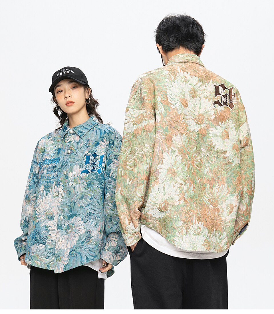 Chaqueta gótica Streetwear inspirada en Van Gogh