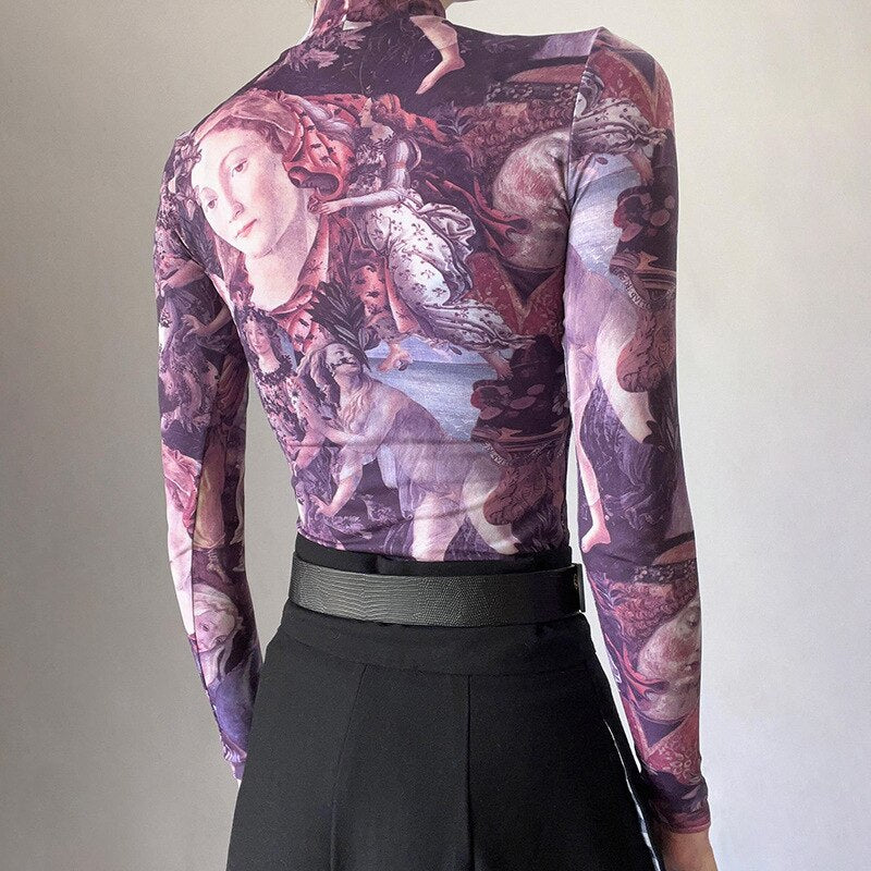 Top inspirado en Primavera Botticelli