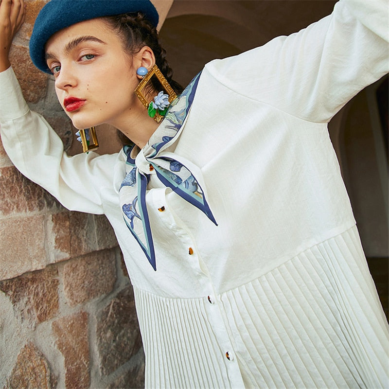 Blusa con cuello de iris de Van Gogh