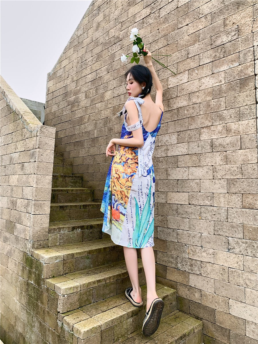 Vestido de verano Van Gogh Collage
