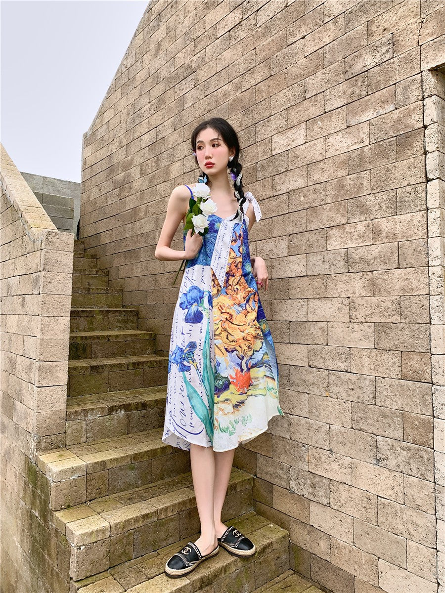 Vestido de verano Van Gogh Collage