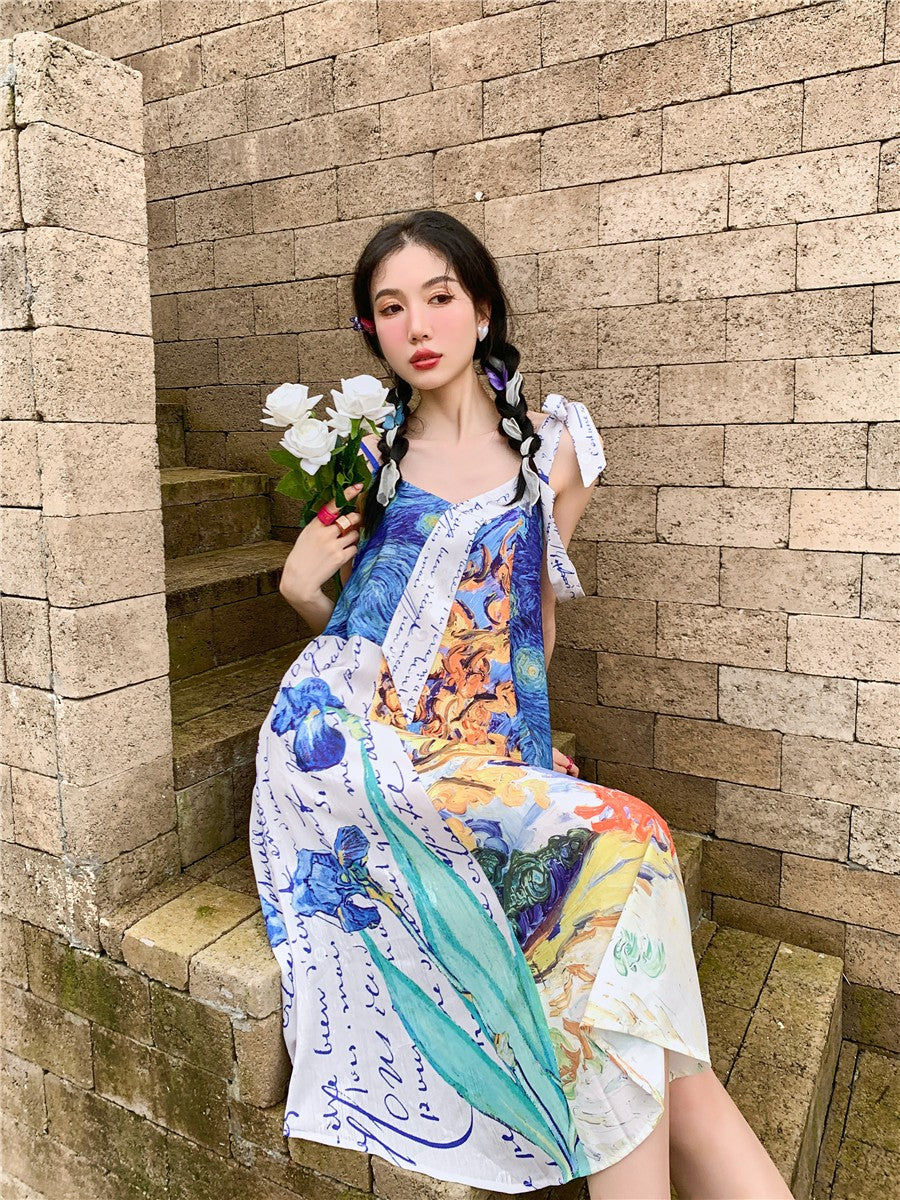 Vestido de verano Van Gogh Collage