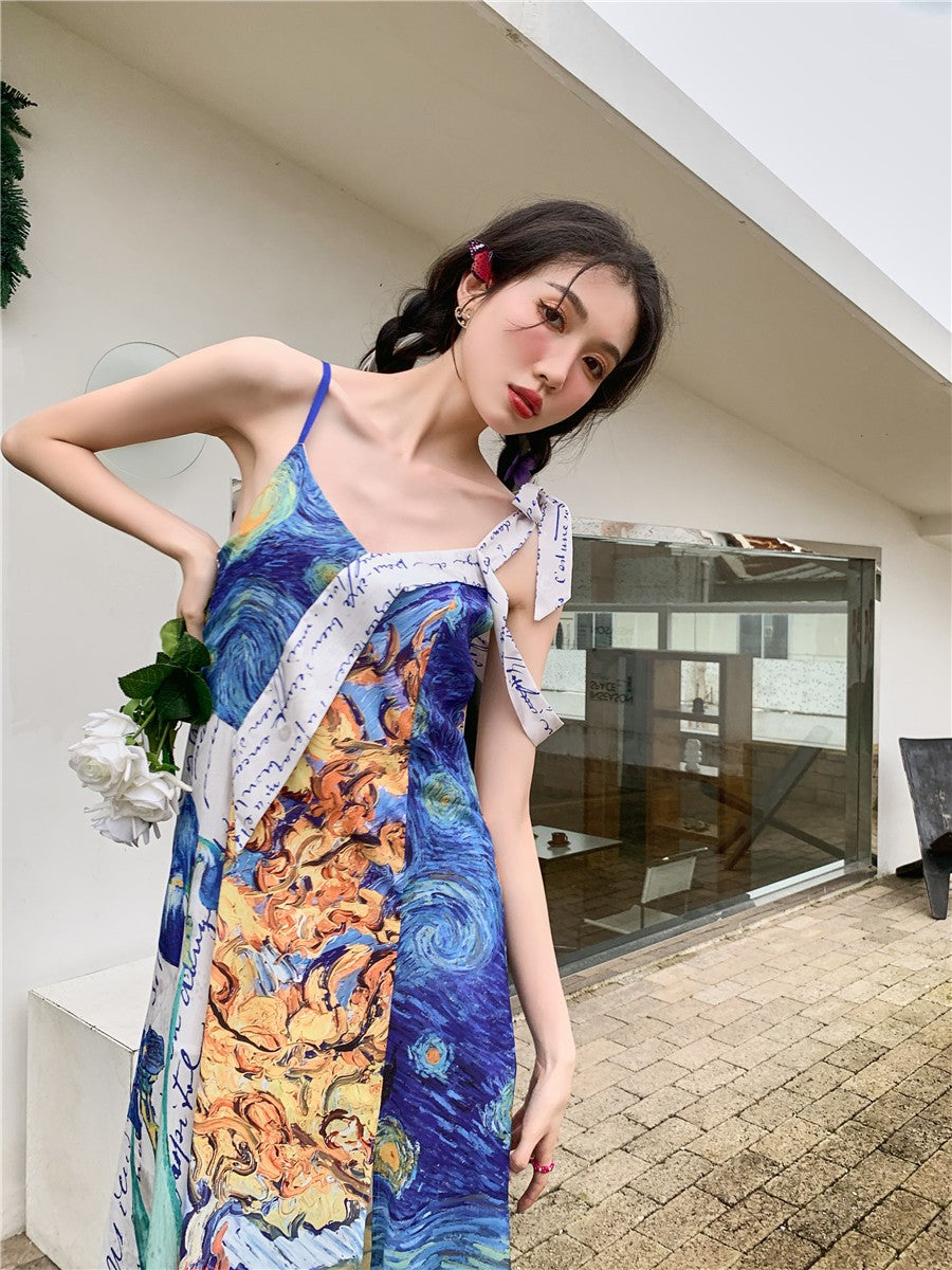 Vestido de verano Van Gogh Collage