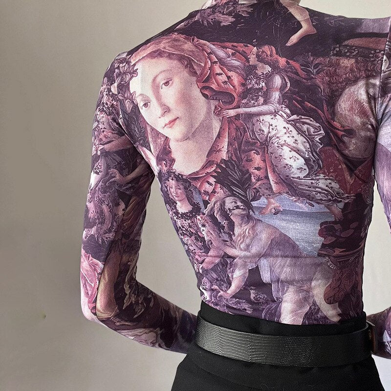 Top inspirado en Primavera Botticelli
