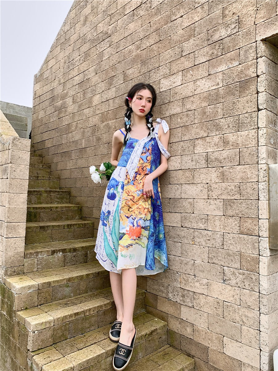 Vestido de verano Van Gogh Collage