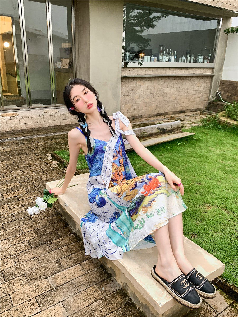 Vestido de verano Van Gogh Collage