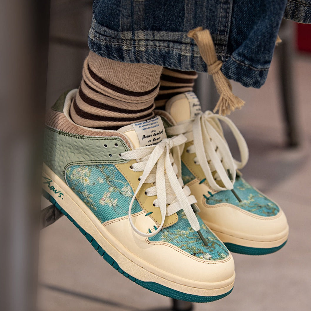 Zapatillas inspiradas en Van Gogh Almond Blossoms