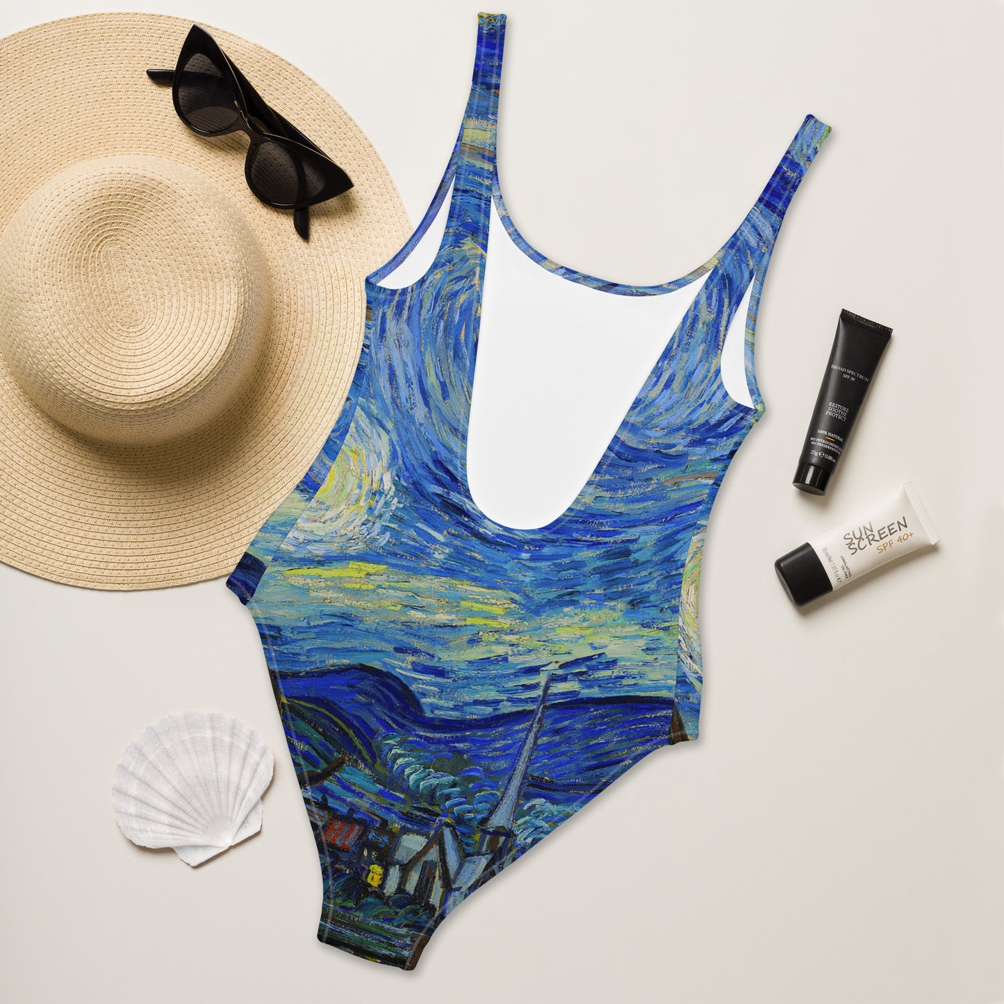 Vincent van Gogh The Starry Night One-Piece Swimsuit