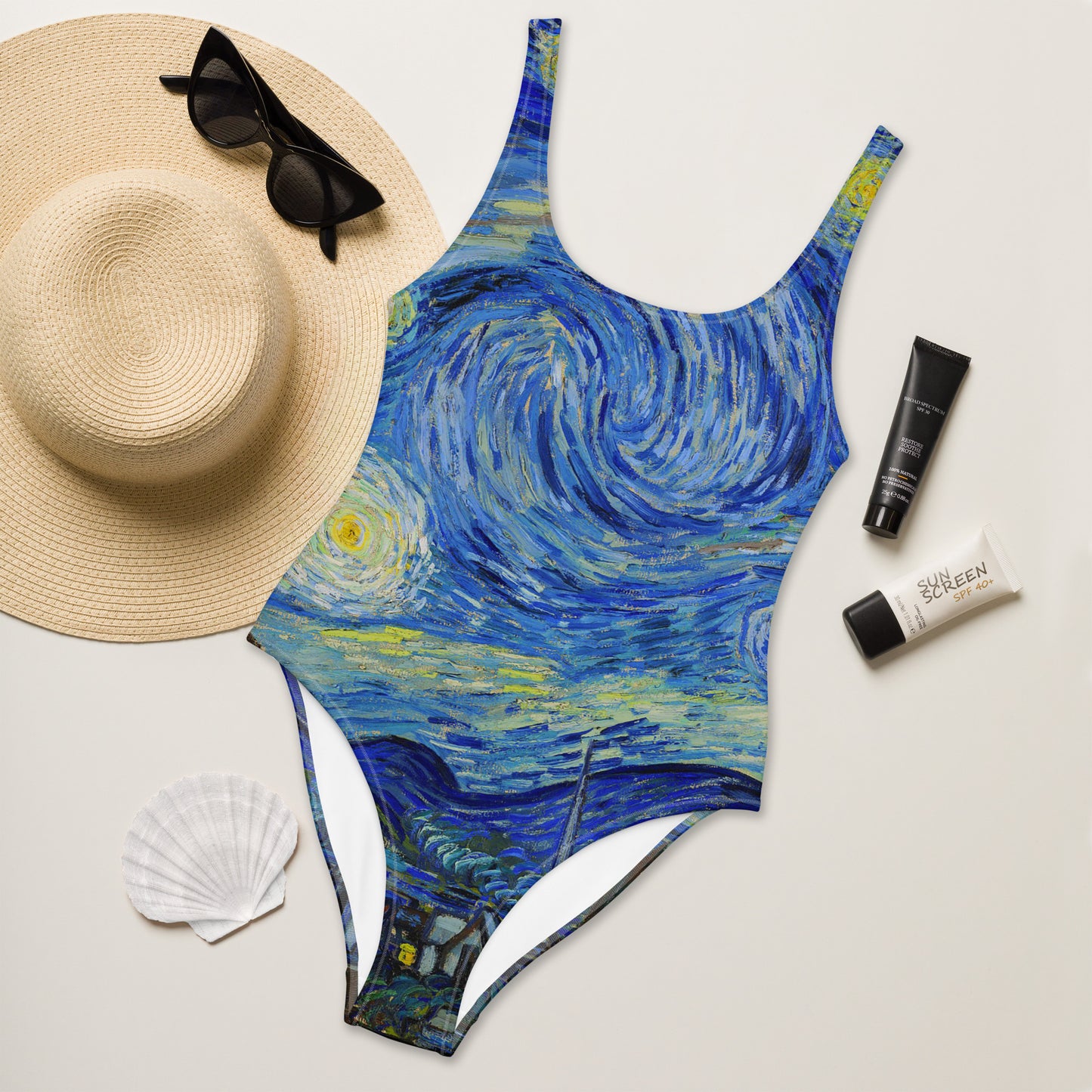 Vincent van Gogh The Starry Night One-Piece Swimsuit