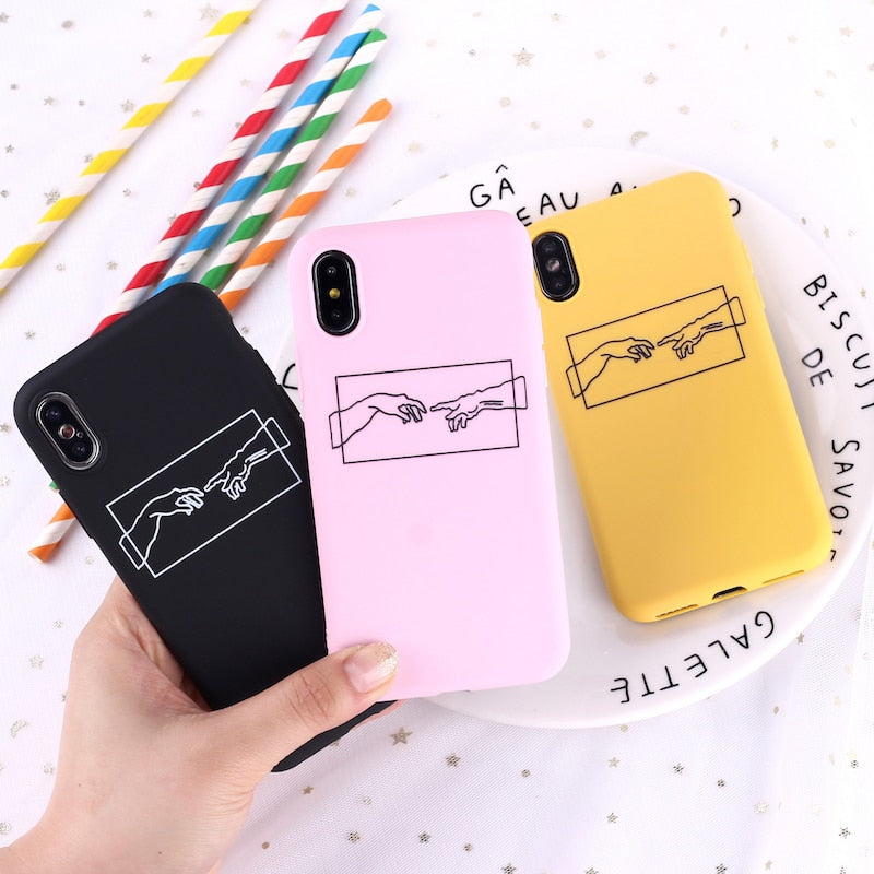 Funda minimalista para iPhone Creación de adam