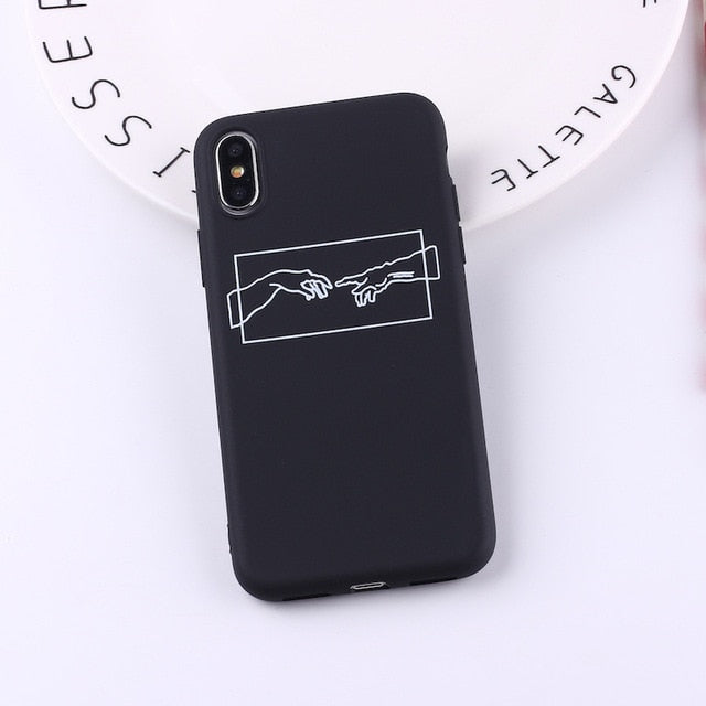Funda minimalista para iPhone Creación de adam