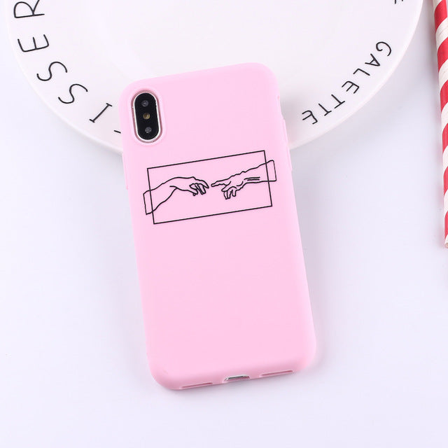 Funda minimalista para iPhone Creación de adam