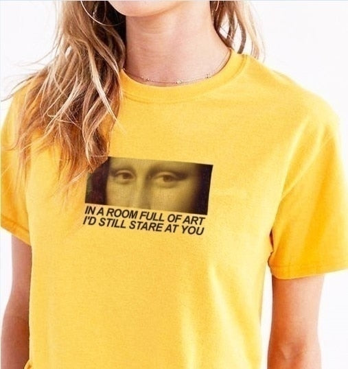 En una habitación llena de arte, todavía te miraría la camiseta