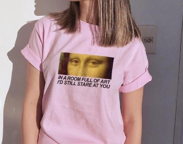 En una habitación llena de arte, todavía te miraría la camiseta