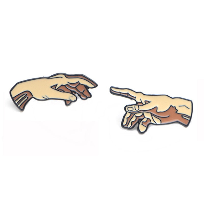 Pin de esmalte de la creación de Adán