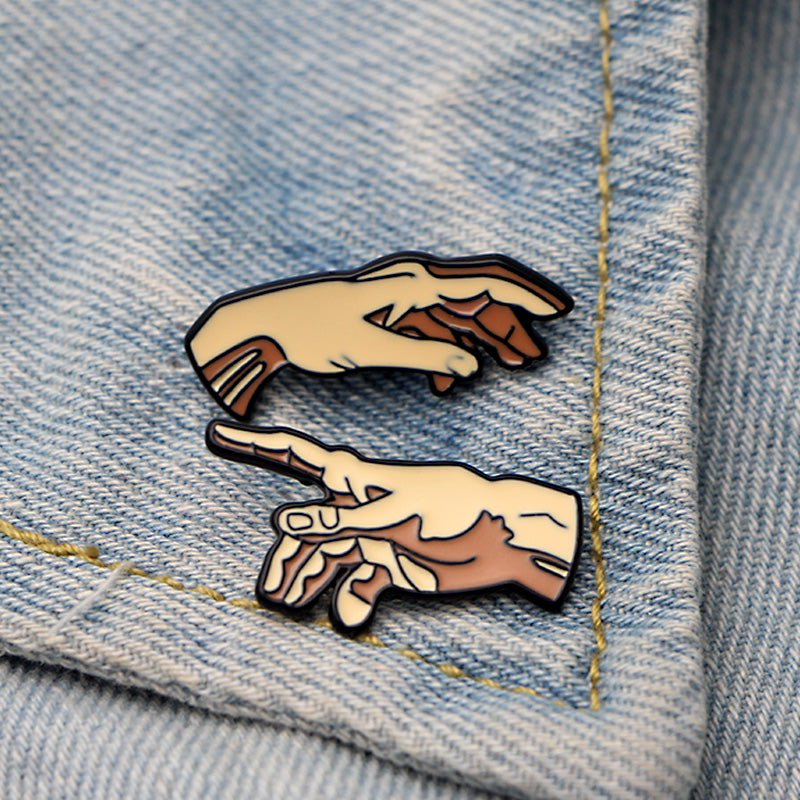 Pin de esmalte de la creación de Adán