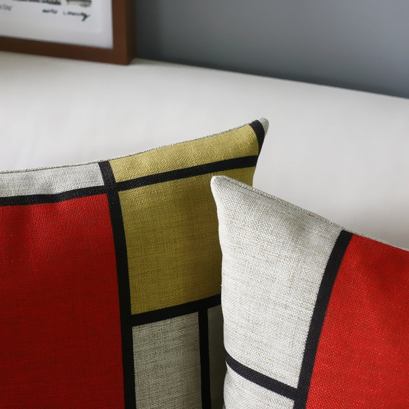 Fundas de almohada Piet Mondrian