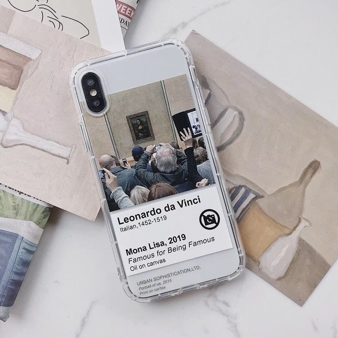 Vinilo o funda para iPhone Monalisa, Famosa por ser famosa