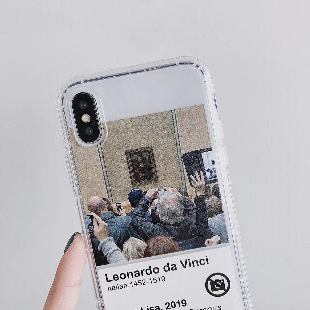 Vinilo o funda para iPhone Monalisa, Famosa por ser famosa