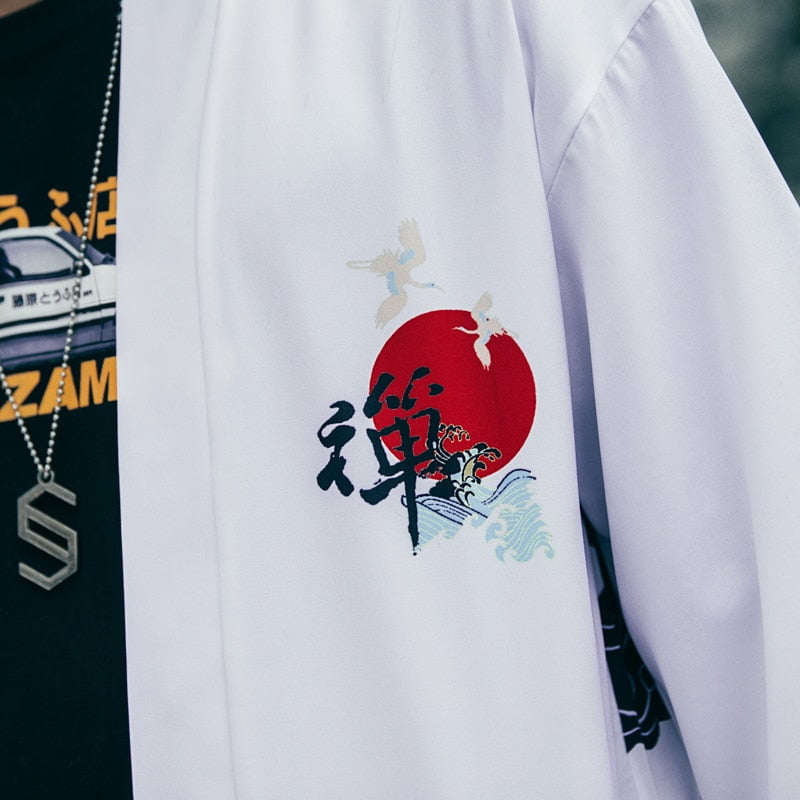 Ropa informal tipo kimono inspirada en Hokusai