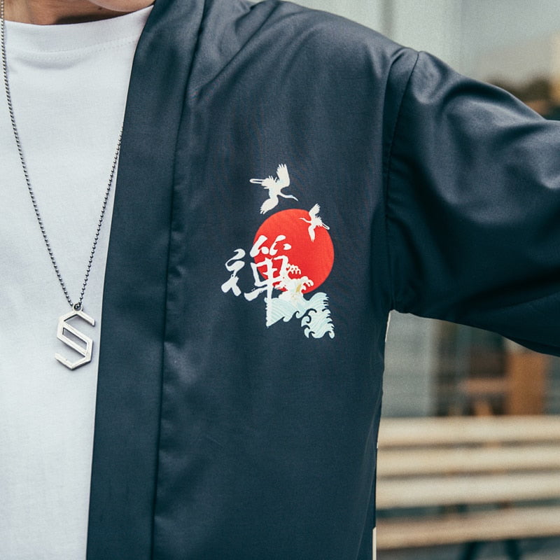 Ropa informal tipo kimono inspirada en Hokusai
