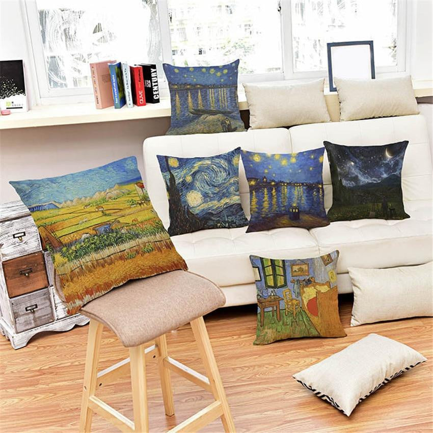 Funda de almohada Obras de arte de Van Gogh