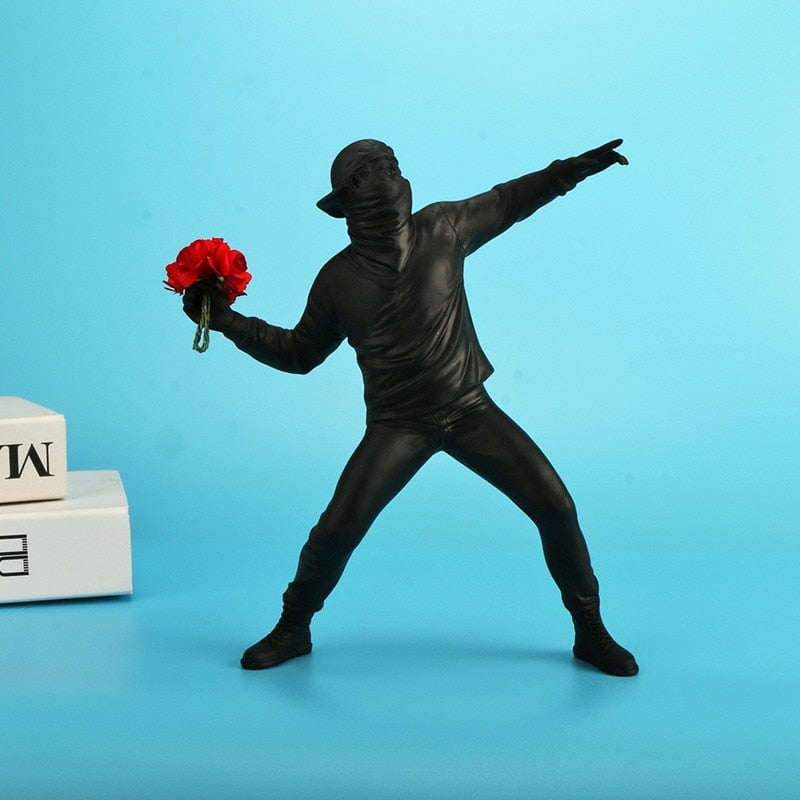 Banksy - La estatua del lanzador de flores