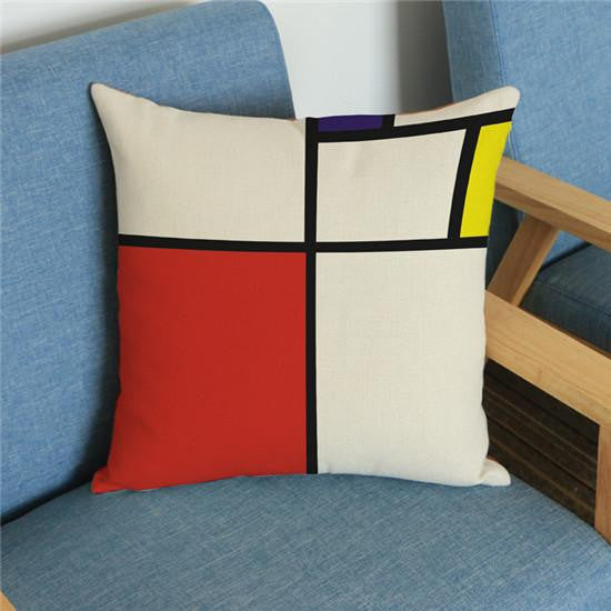 piet mondrian fundas de almohada