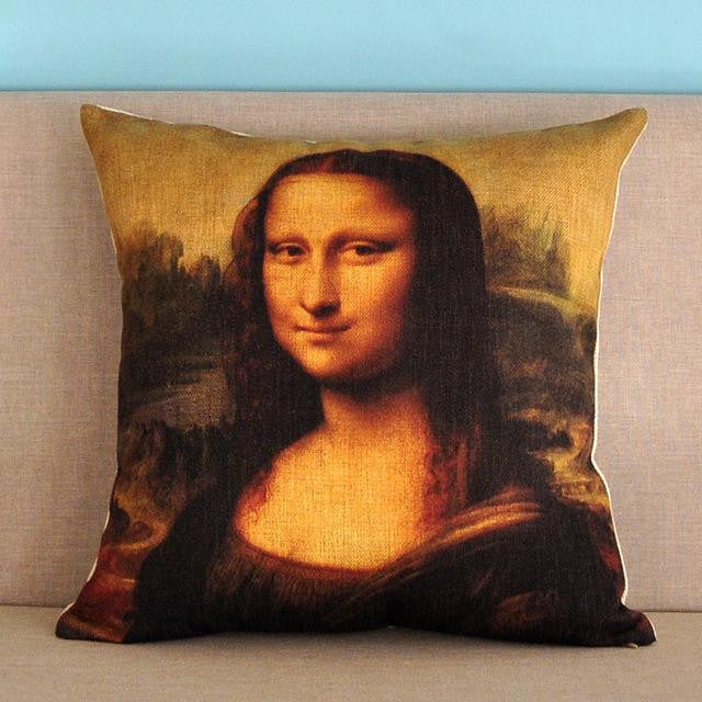 Cojín de pinturas famosas clásicas
