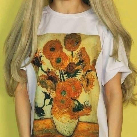 Camiseta Girasoles Van Gogh