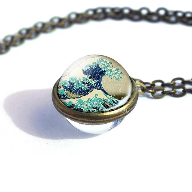 collar de cristal van gogh