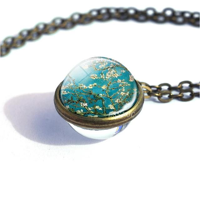collar de cristal van gogh