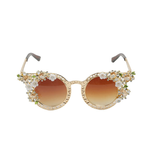 Gafas de sol florales rococó