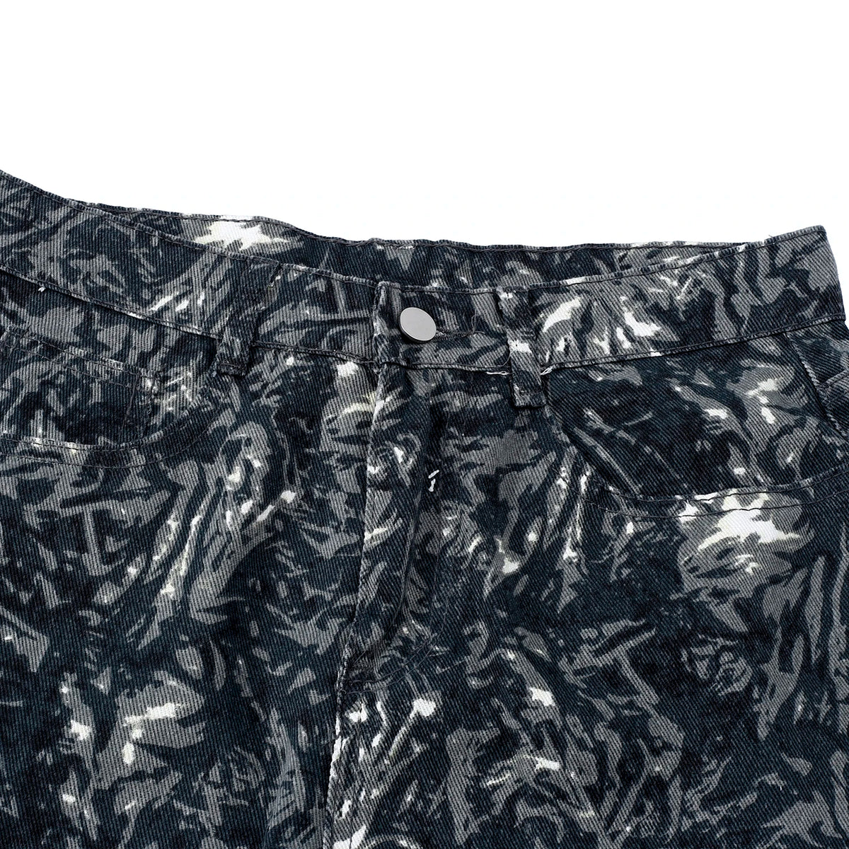 Etched Reverie Straight-Leg Jeans — product photograph