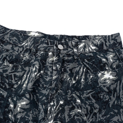 Etched Reverie Straight-Leg Jeans — product photograph