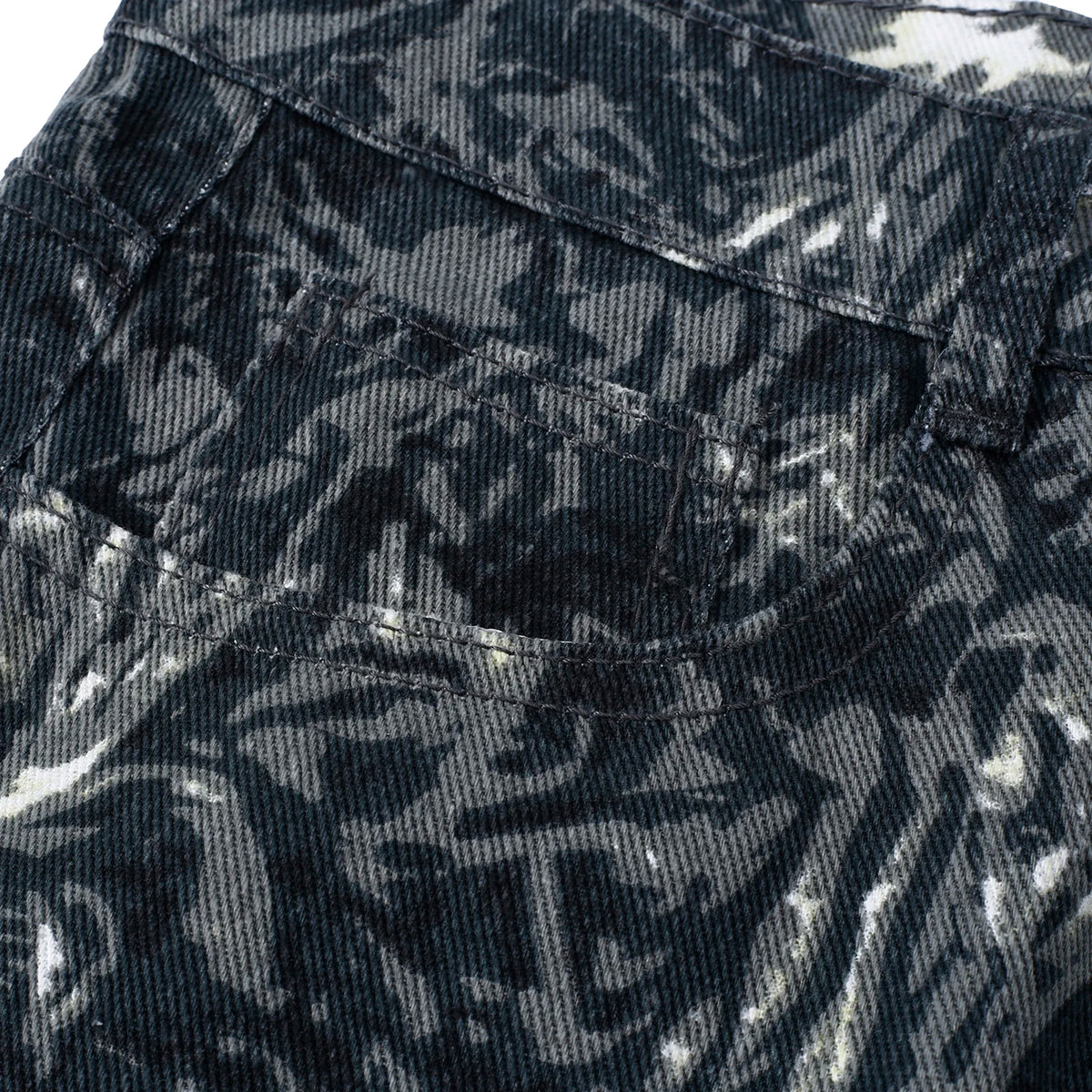 Etched Reverie Straight-Leg Jeans — product photograph