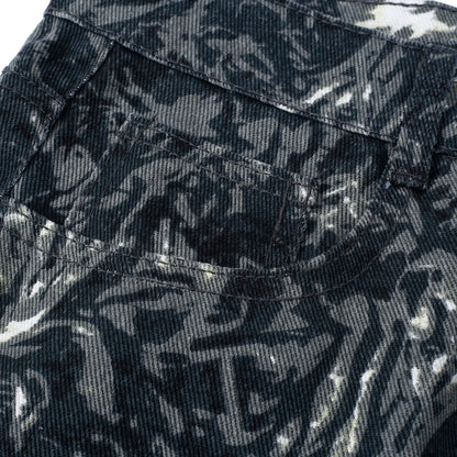 Etched Reverie Straight-Leg Jeans — product photograph
