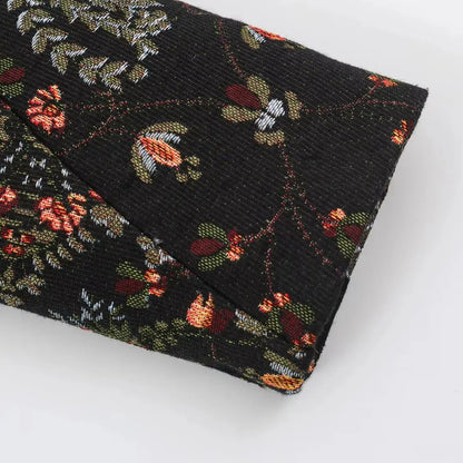 Midnight Herbarium Cropped Jacket
