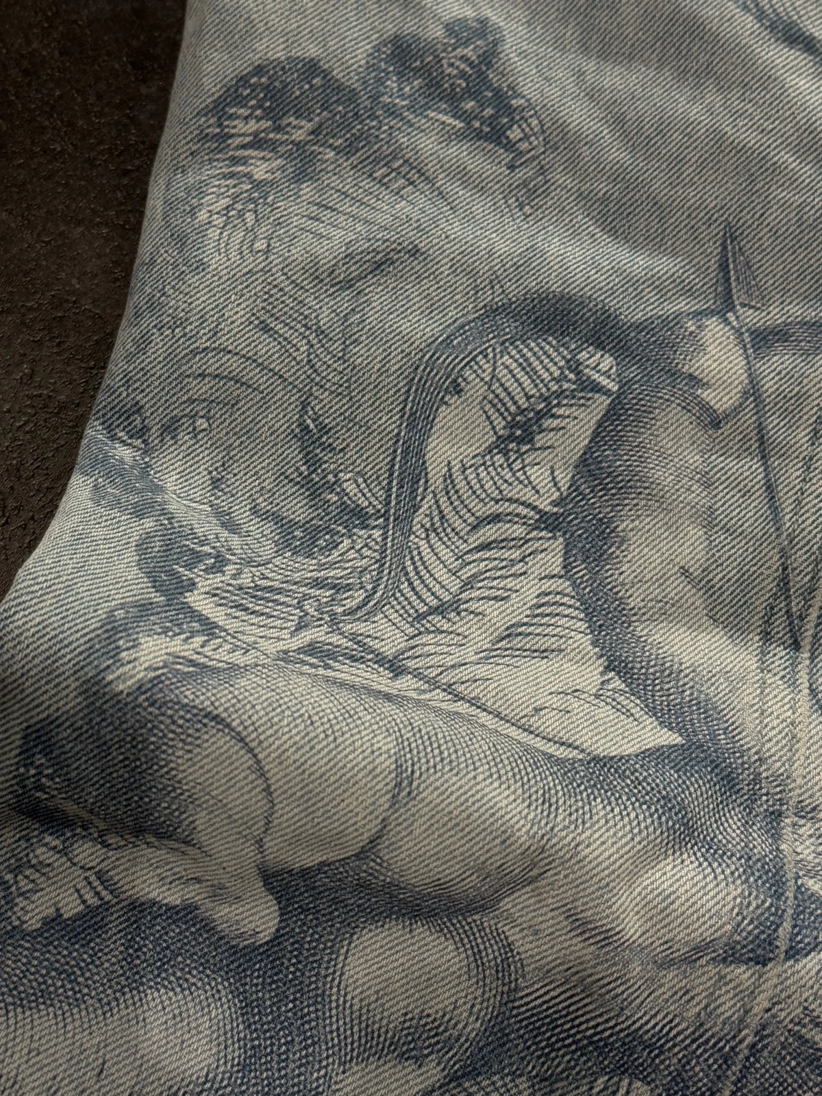 Cherub Engraving Baggy Jeans — product photograph