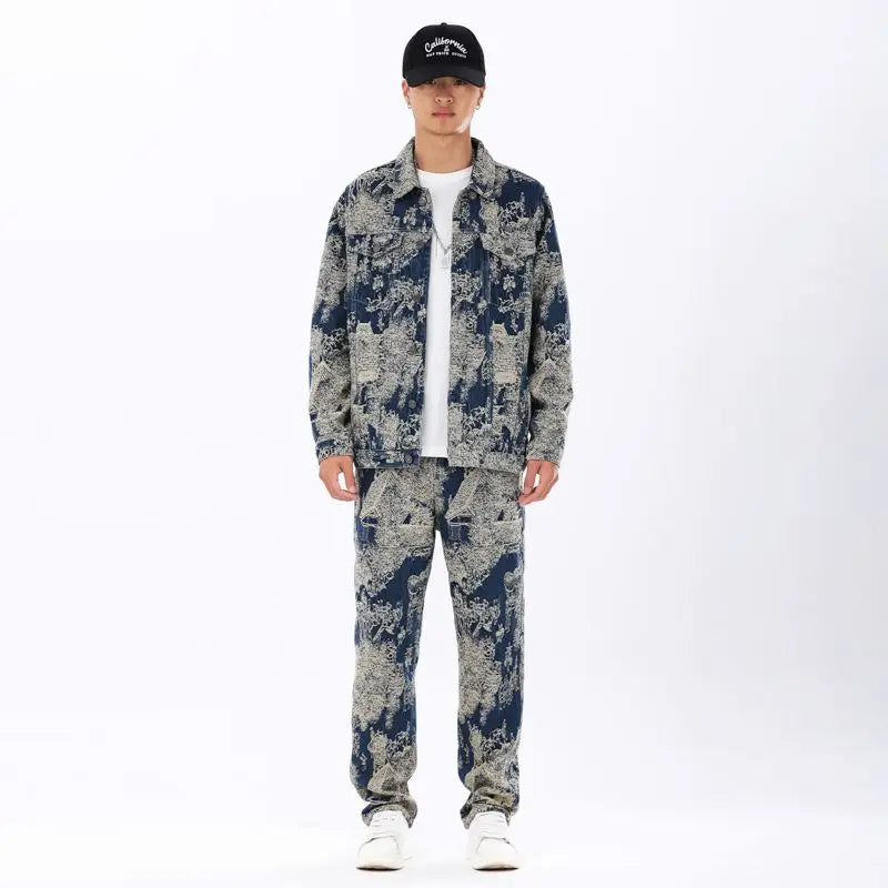 Scenic Jacquard Denim Jacket