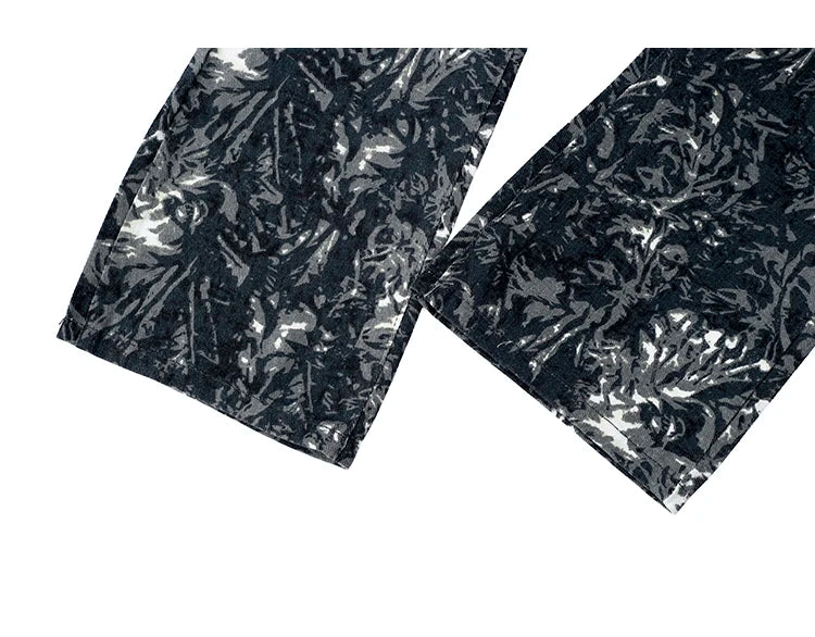 Etched Reverie Straight-Leg Jeans — product photograph