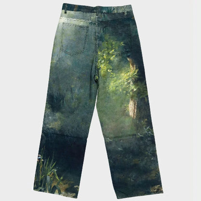 Springtime Wide-Leg Jeans — rear flat lay