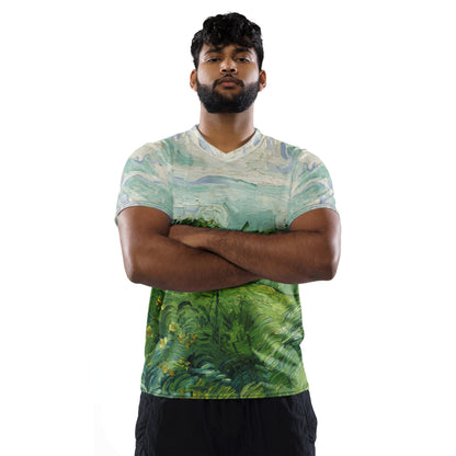 Camiseta deportiva unisex Van Gogh Green Field
