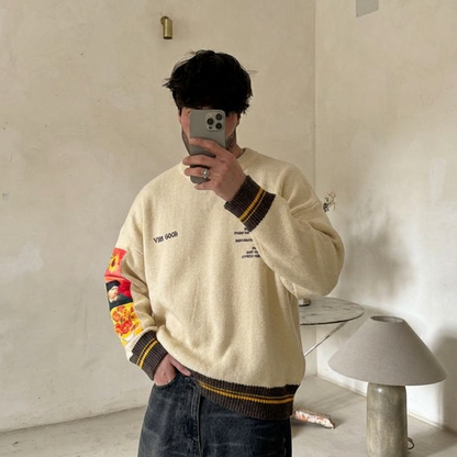 Van gogh retro sweater