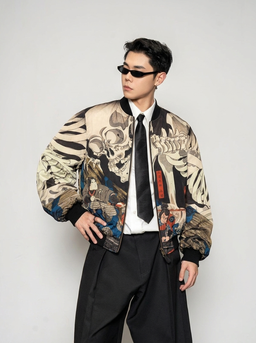 chaqueta bomber kuniyoshi