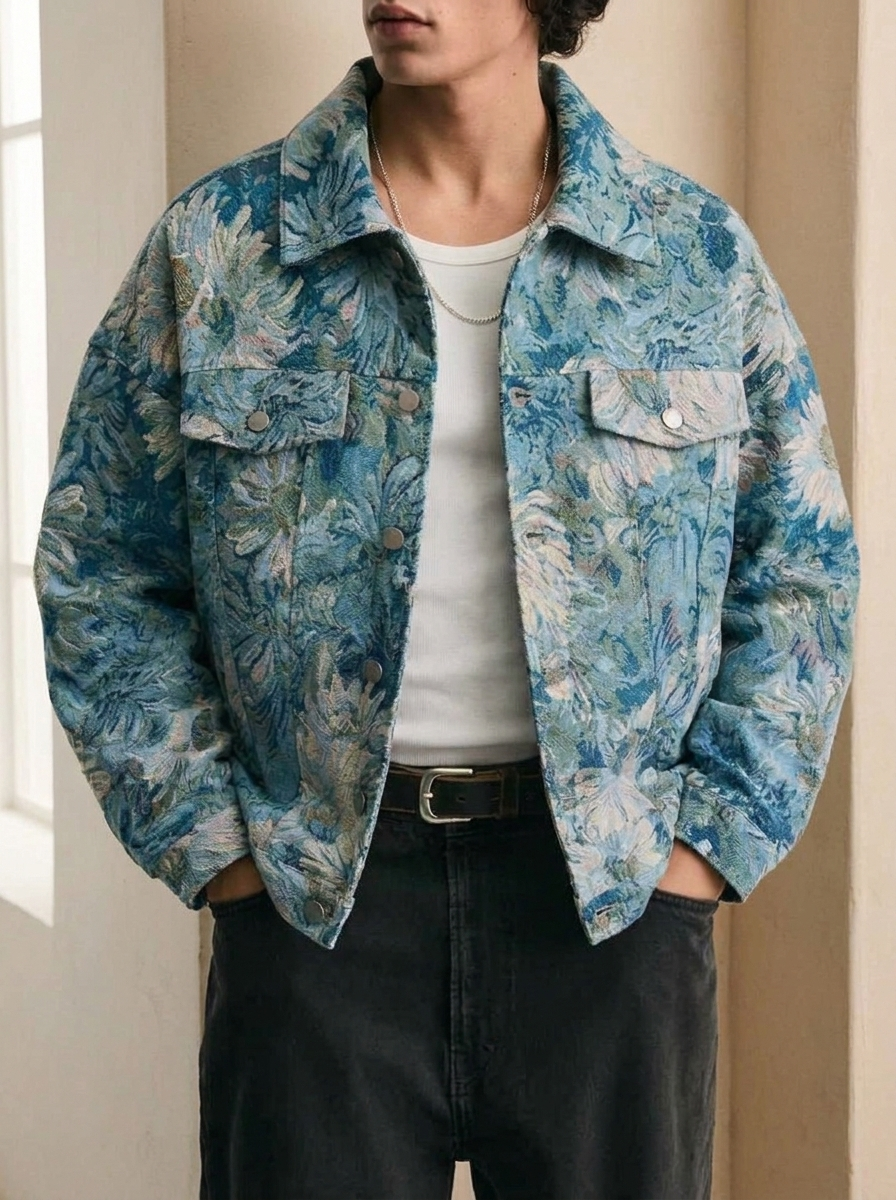 Vintage Van Gogh Casual Jacket